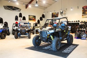 Intérieur du magasin QuadRS à Saint-clément en Corrèze